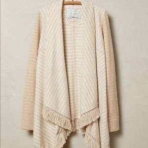 Anthro Saturday Sunday Elise Fringe Open Sweater